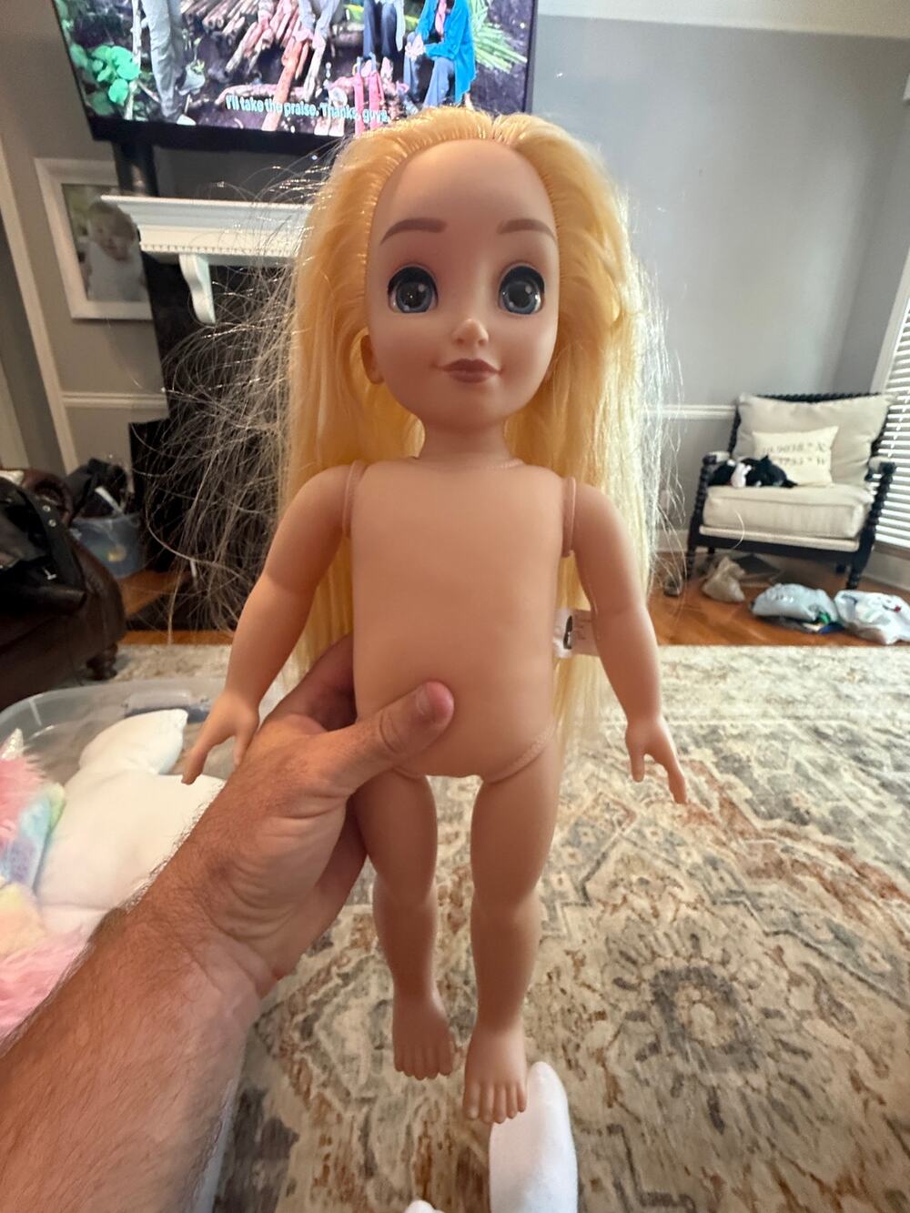 Disney ILY 4EVER Blonde Doll JAKKS Pacific Nude Replacement Doll Blue Eyes